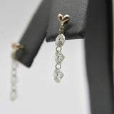 14K Gold Floating Diamond Dangle Earrings Earrings Kirsten's Corner 