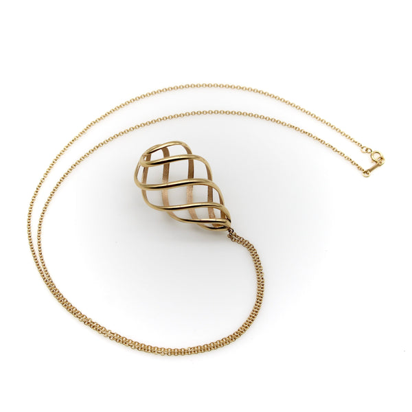 Paloma Picasso for Tiffany & Co. 18K Gold Venezia Spiral Pendant Necklace Kirsten's Corner 