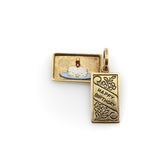 14K Gold Mechanical Enamel Happy Birthday Charm Kirsten's Corner 