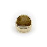 Vintage 14K Gold Lion-Headed Coin Signet Ring jewelry Kirsten's Corner 