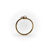 Victorian 14K Gold Opal 3-Leaf Clover Ring