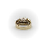 Vintage 14k Gold Diamond Encrusted Band