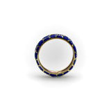 Vintage 18K Gold Tiffany & Co Blue Enamel Ring / Band jewelry Kirsten's Corner 