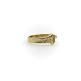 14K Gold Diamond Edwardian-Inspired Lucky Nail Ring RING Kirsten's Corner 
