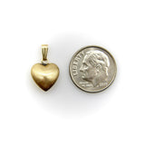 Vintage 14K Gold Puffy Heart Pendant / Charm