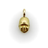 18K Gold Vintage Smiling Baby Face Charm / Pendant jewelry Kirsten's Corner 