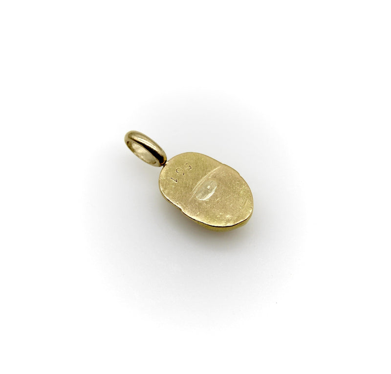 18K Gold Vintage Smiling Baby Face Charm / Pendant jewelry Kirsten's Corner 