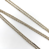 Vintage Sterling Silver Brother Wolf 34” Chain