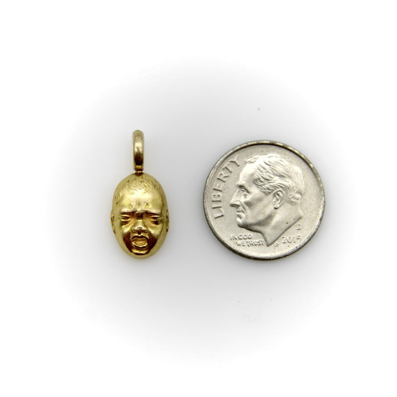 18K Gold Vintage Crying Baby Face Charm / Pendant jewelry Kirsten's Corner 