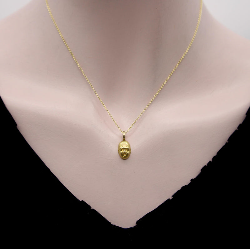 18K Gold Vintage Crying Baby Face Charm / Pendant jewelry Kirsten's Corner 
