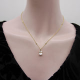 Signature 14K Gold Rainbow Moonstone Pendant