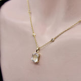 Signature 14K Gold Rainbow Moonstone Pendant