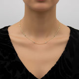 14K Gold Old European Cut Diamond by the Yard 17.5” Necklace Necklace Kirsten's Corner 