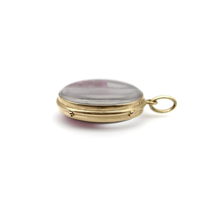 14K Gold Victorian Ruby-Filled Shaker Locket Kirsten's Corner 