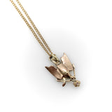 Victorian 10K Gold Bird Pendant with Ruby jewelry Kirsten's Corner 