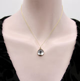 14K Gold Edwardian Essex Crystal Pendant of Chimney Sweep jewelry Kirsten's Corner 