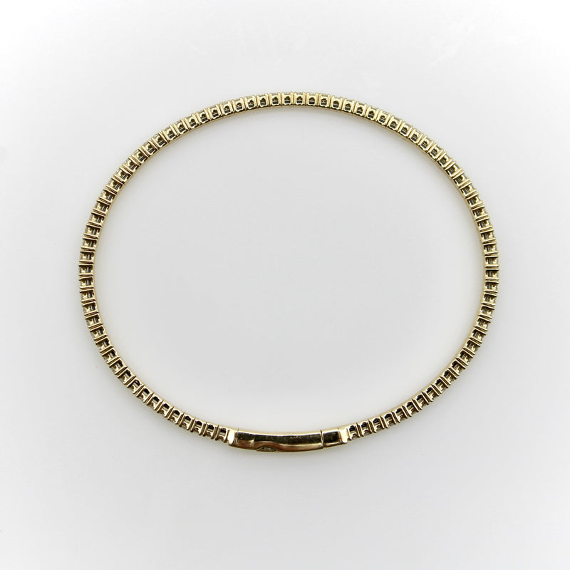 14K Gold Flexible Diamond Bangle jewelry Kirsten's Corner 