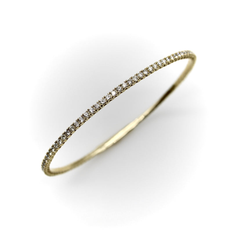 14K Gold Flexible Diamond Bangle jewelry Kirsten's Corner 