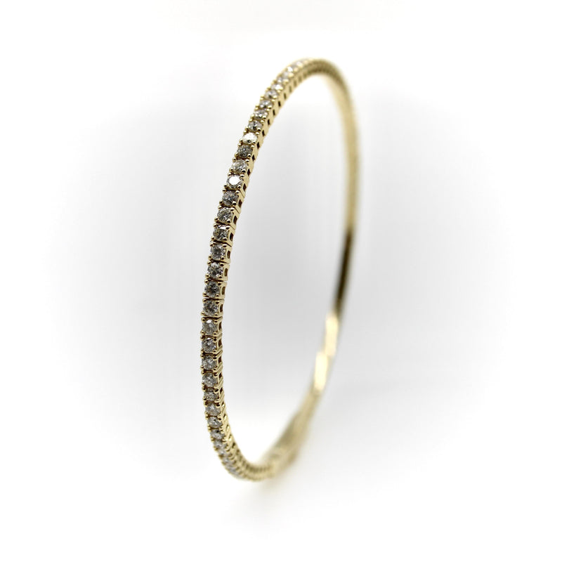 14K Gold Flexible Diamond Bangle jewelry Kirsten's Corner 