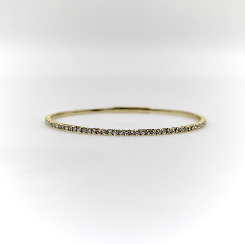 14K Gold Flexible Diamond Bangle jewelry Kirsten's Corner 