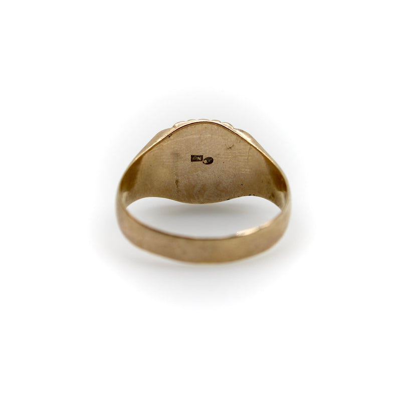 Victorian 10K Gold Austro-Hungarian Men’s Signet Ring jewelry Kirsten's Corner 