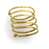 Gurhan 22K Gold Diamond Spiral Coil Ring from Rain Collection Gurhan 