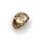 Victorian 10K Gold Austro-Hungarian Men’s Signet Ring jewelry Kirsten's Corner 