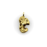 Vintage 22K Gold Nugget Pendant with Pac-Man Resemblance Pendant, Charm Kirsten's Corner 