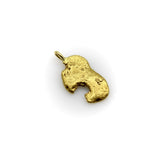 Vintage 22K Gold Nugget Pendant with Pac-Man Resemblance Pendant, Charm Kirsten's Corner 