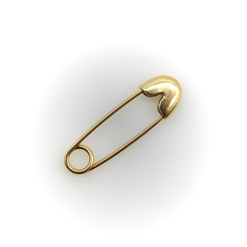 Mid-Century Modern 14K Gold Safety Pin jewelry Kirsten's Corner 