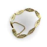 Victorian French 18K Gold Fancy Link Bracelet with Diamonds Bracelet Kirsten's Corner 