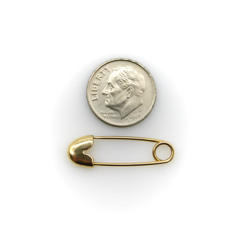 Mid-Century Modern 14K Gold Safety Pin jewelry Kirsten's Corner 