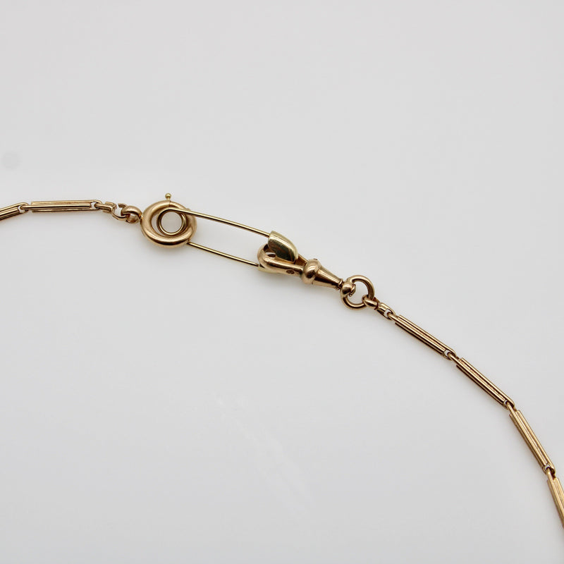 Mid-Century Modern 14K Gold Safety Pin jewelry Kirsten's Corner 
