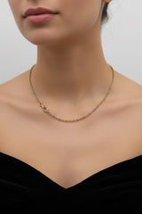 Victorian 14K Gold Austro-Hungarian 17” Biker Link Chain Chain Kirsten's Corner 