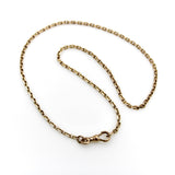 Victorian 14K Gold Austro-Hungarian 17” Biker Link Chain Chain Kirsten's Corner 