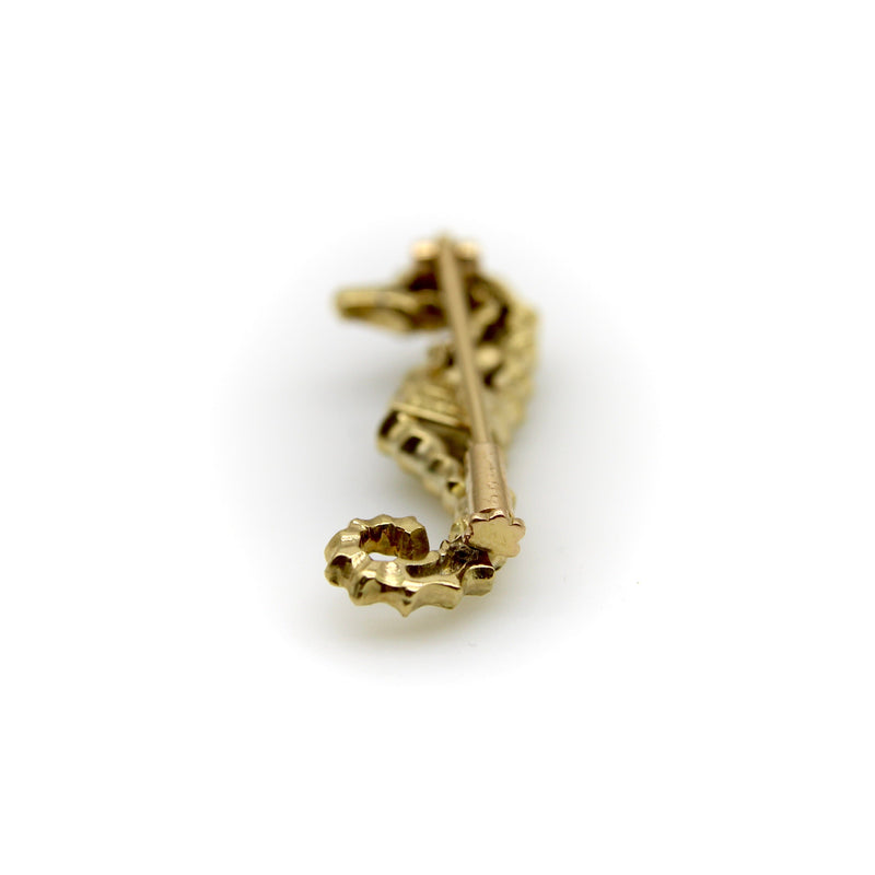 Vintage 18K Gold Cartier Seahorse Brooch Cartier 