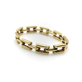 Retro 14K Gold Tiffany & Co. Small Tank Line Bracelet Bracelet Kirsten's Corner 