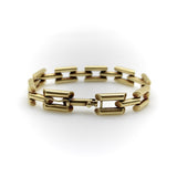Retro 14K Gold Tiffany & Co. Small Tank Line Bracelet Bracelet Kirsten's Corner 