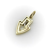 Signature 18k Gold Diamond Arrow Pendant Pendant, Charm Kirsten's Corner 