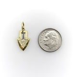 Signature 18k Gold Diamond Arrow Pendant Pendant, Charm Kirsten's Corner 