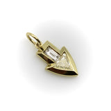 Signature 18k Gold Diamond Arrow Pendant Pendant, Charm Kirsten's Corner 