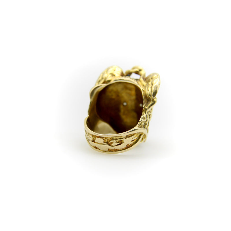 14K Gold Vintage Medusa Ring RING Kirsten's Corner 