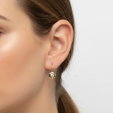 Art Deco 14K Gold Diamond Earrings Earrings Kirsten's Corner 