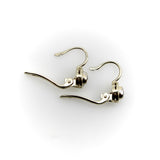 Art Deco 14K Gold Diamond Earrings Earrings Kirsten's Corner 