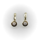 Art Deco 14K Gold Diamond Earrings Earrings Kirsten's Corner 