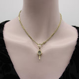 Early Victorian 12K Gold Rock Crystal and Bloodstone Tear Drop Fob jewelry Kirsten's Corner 