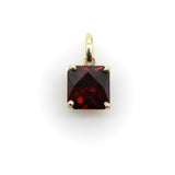 Signature 14K Gold Mounted Fancy Cut Tanzanian Garnet Pendant Pendant, Charm Kirsten's Corner 