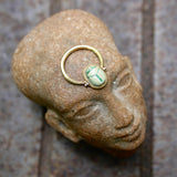 Victorian 14K Gold Egyptian Revival Scarab Swivel Ring jewelry Kirsten's Corner 