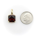 Signature 14K Gold Mounted Fancy Cut Tanzanian Garnet Pendant Pendant, Charm Kirsten's Corner 
