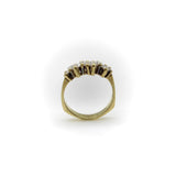 Vintage 18K Gold Staggered Baguette Diamond Ring jewelry Kirsten's Corner 